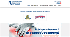 Desktop Screenshot of chiropracticsolutionsofdenver.com